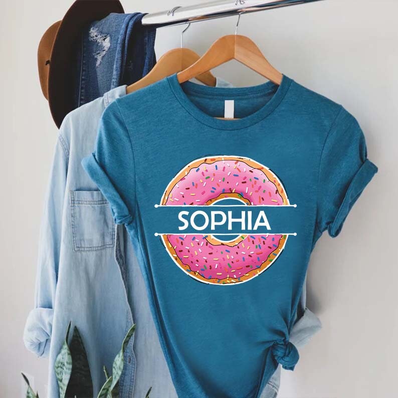 Custom Donut Tshirt, Personalized Donut Gift, Birthday Donut Shirt, Donut Tshirt, Funny Donut Gifts, Donut Lover Tshirt, Donut Baker T-shirt
