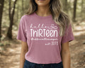 13th Birthday Shirt: Hello Thirteen, Official Teenager Tee
