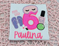Spa Birthday Shirt for Girls | Personalized Spa Party Birthday Shirt | Sleep Mask Birthday T-shirt